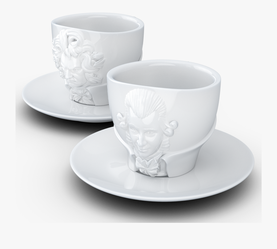 T990701 Talentasse Set Mozart Beethoven - Cup, Transparent Clipart