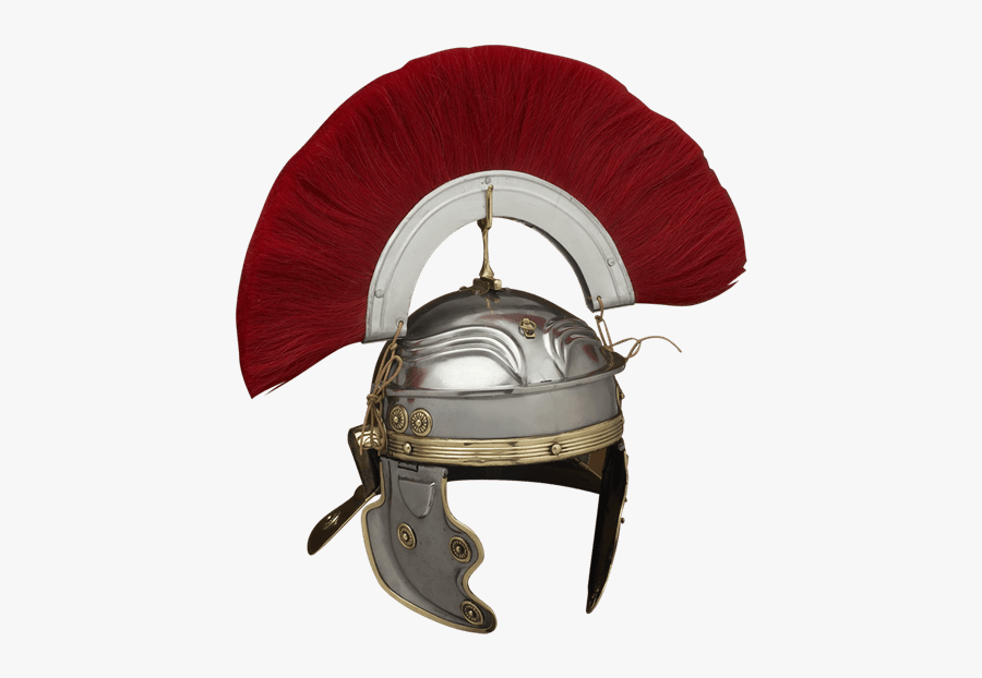 Late Roman Ridge Helmet Galea Centurion Imperial Helmet - Roman Centurion Helmet Png, Transparent Clipart