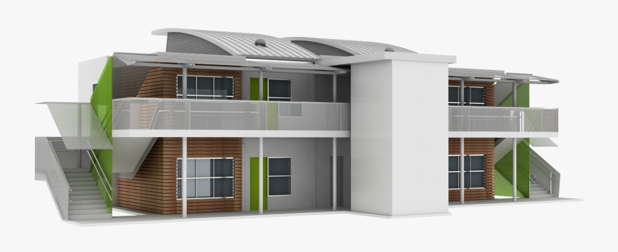 Transparent School Building Png - 2 Storey School Building Design, Transparent Clipart