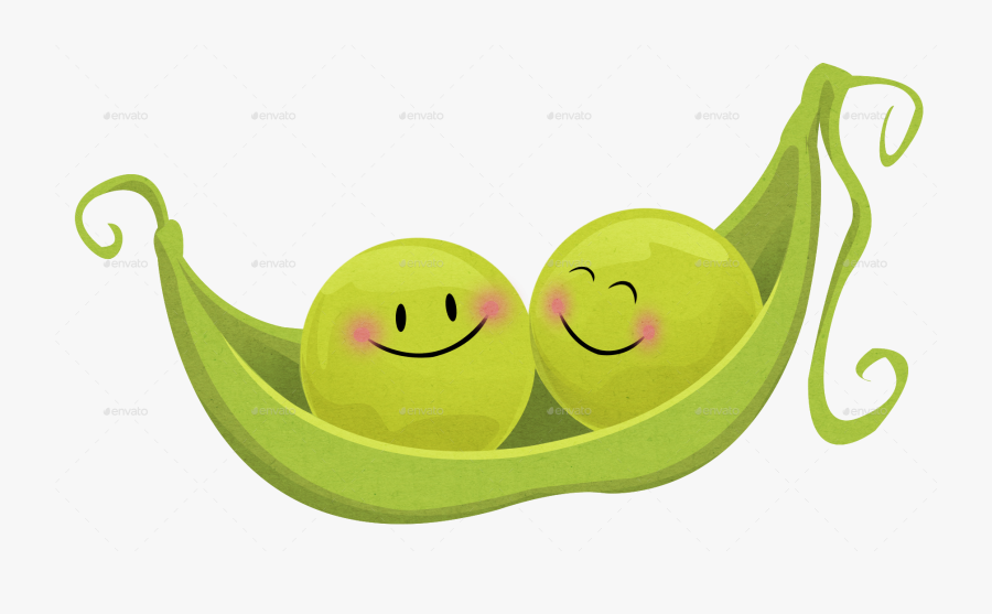 Two Peas In A Pod By Howliekat - Two Peas In A Pod Cartoon, Transparent Clipart
