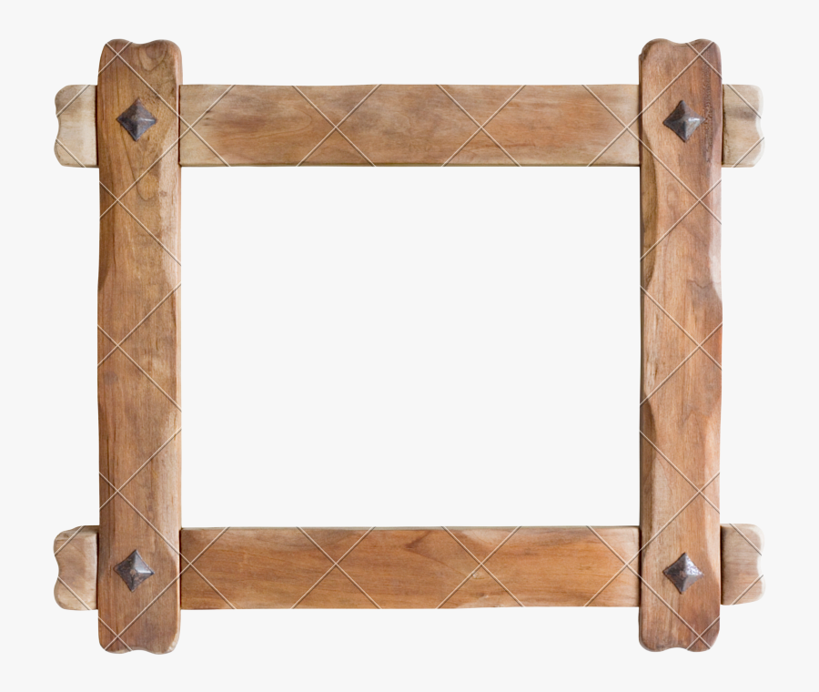 Transparent Rustic Wood Frame Clipart - Antique Wood Photo Frame, Transparent Clipart