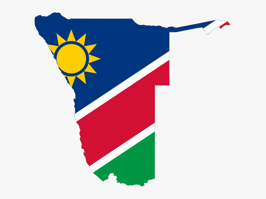 Nam - Namibia Map And Flag, Transparent Clipart