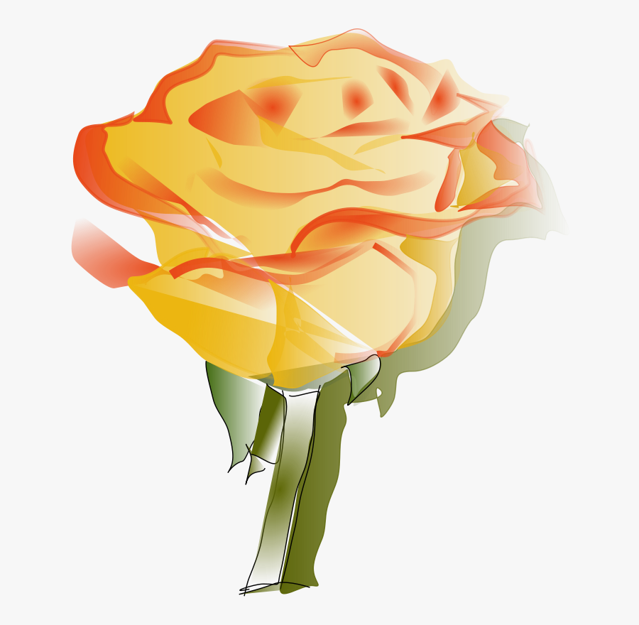 Yellowrose - Yellow Rose Tattoo Designs, Transparent Clipart