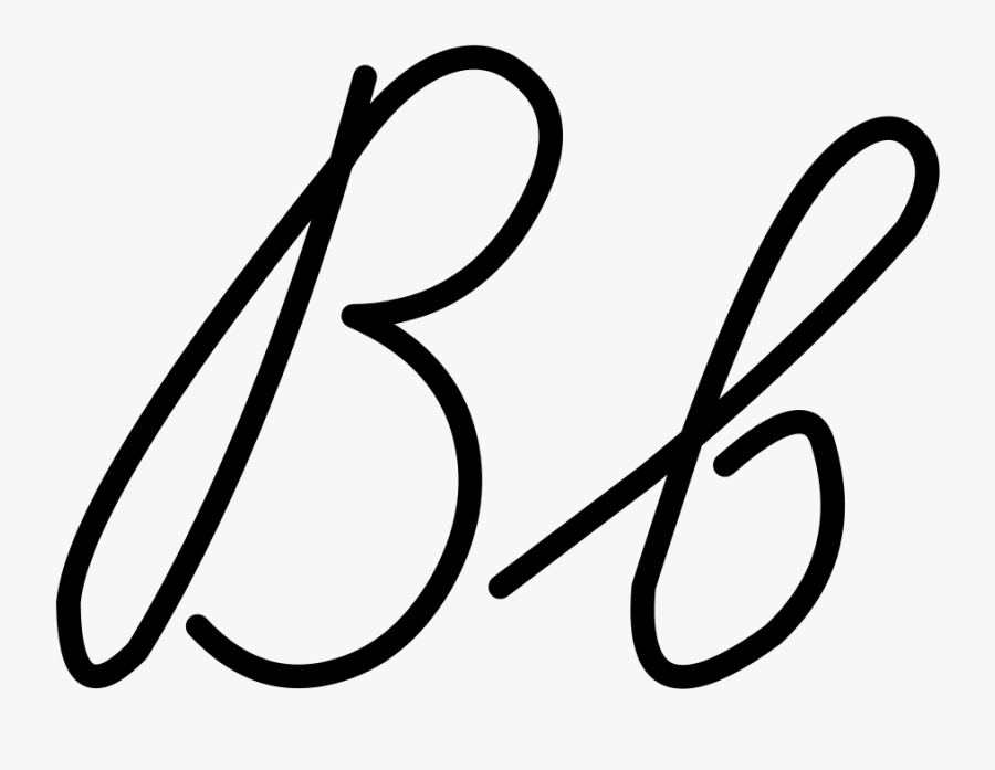 B Clipart Cursive - Alphabet Cursive B Png, Transparent Clipart