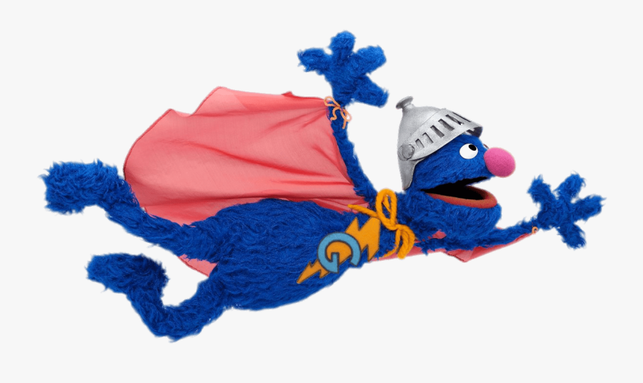 Sesame Street Grover Flying - Super Grover , Free Transparent Clipart