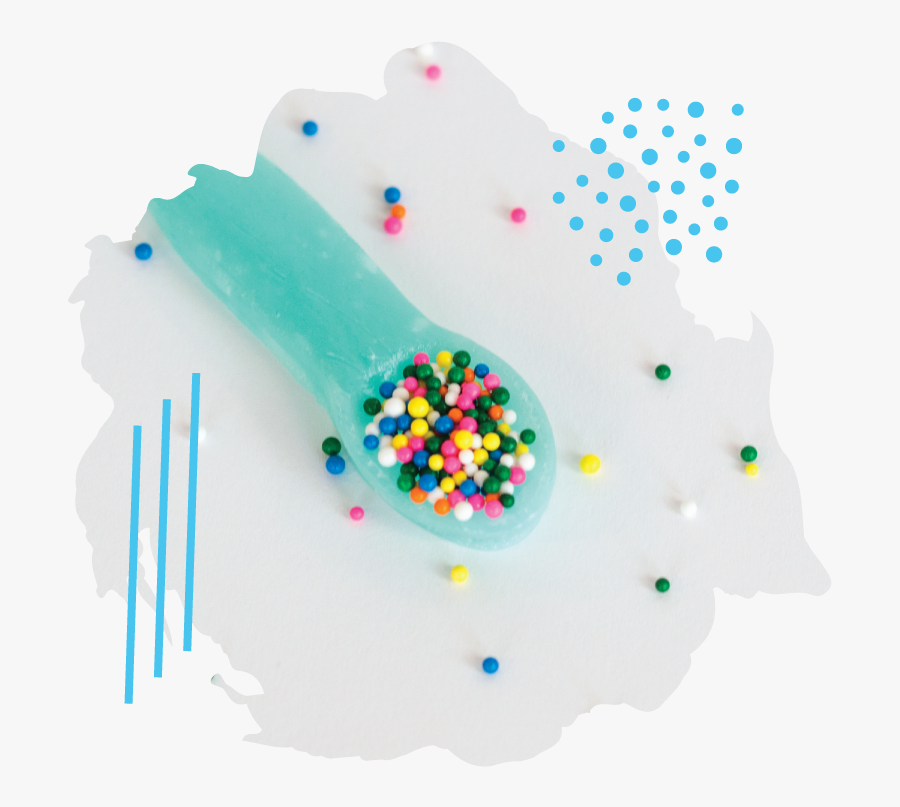 Blue-raspberry Candy Spoons - Illustration, Transparent Clipart