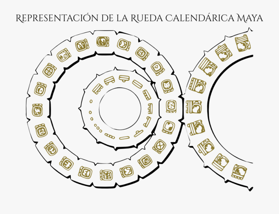 Representación Del Calendario Maya Por Medio De Engranes - Calendario Maya Tzolkin Y Haab, Transparent Clipart