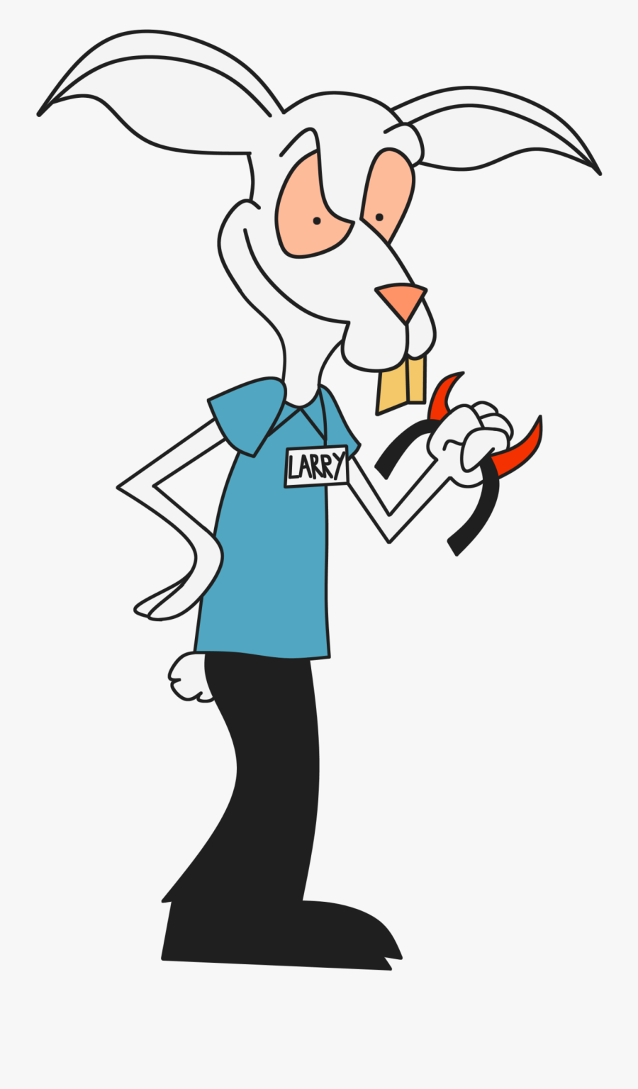 From Behind The Counter, Larry Pulled Out A Pair Of - Cartoon, Transparent Clipart