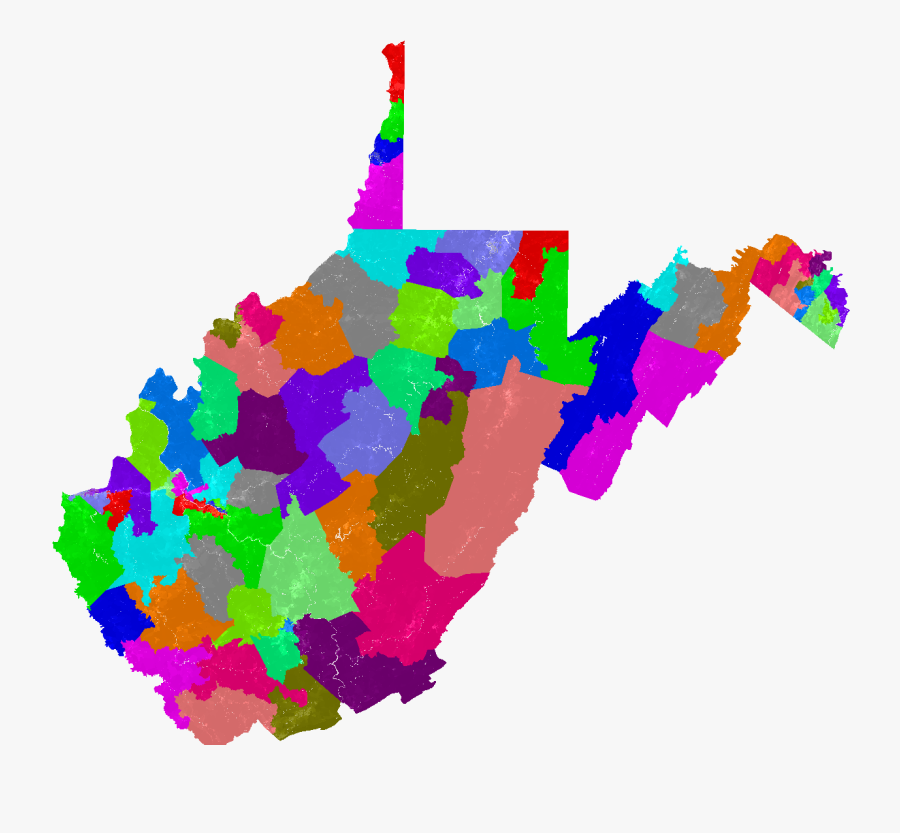 Larger West Virginia House Of Delegates Map - West Virginia Congressional Dist, Transparent Clipart