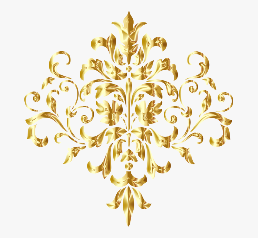 Visual Arts,symmetry,gold - Gold Design Clipart, Transparent Clipart