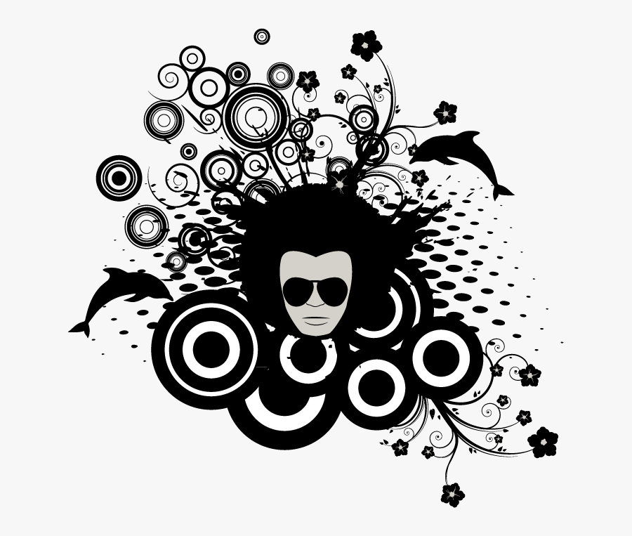 Clip Art Elements Of Visual Arts - Retro Vector Design, Transparent Clipart