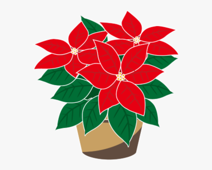 Poinsettia Clip Plant - Clip Art, Transparent Clipart