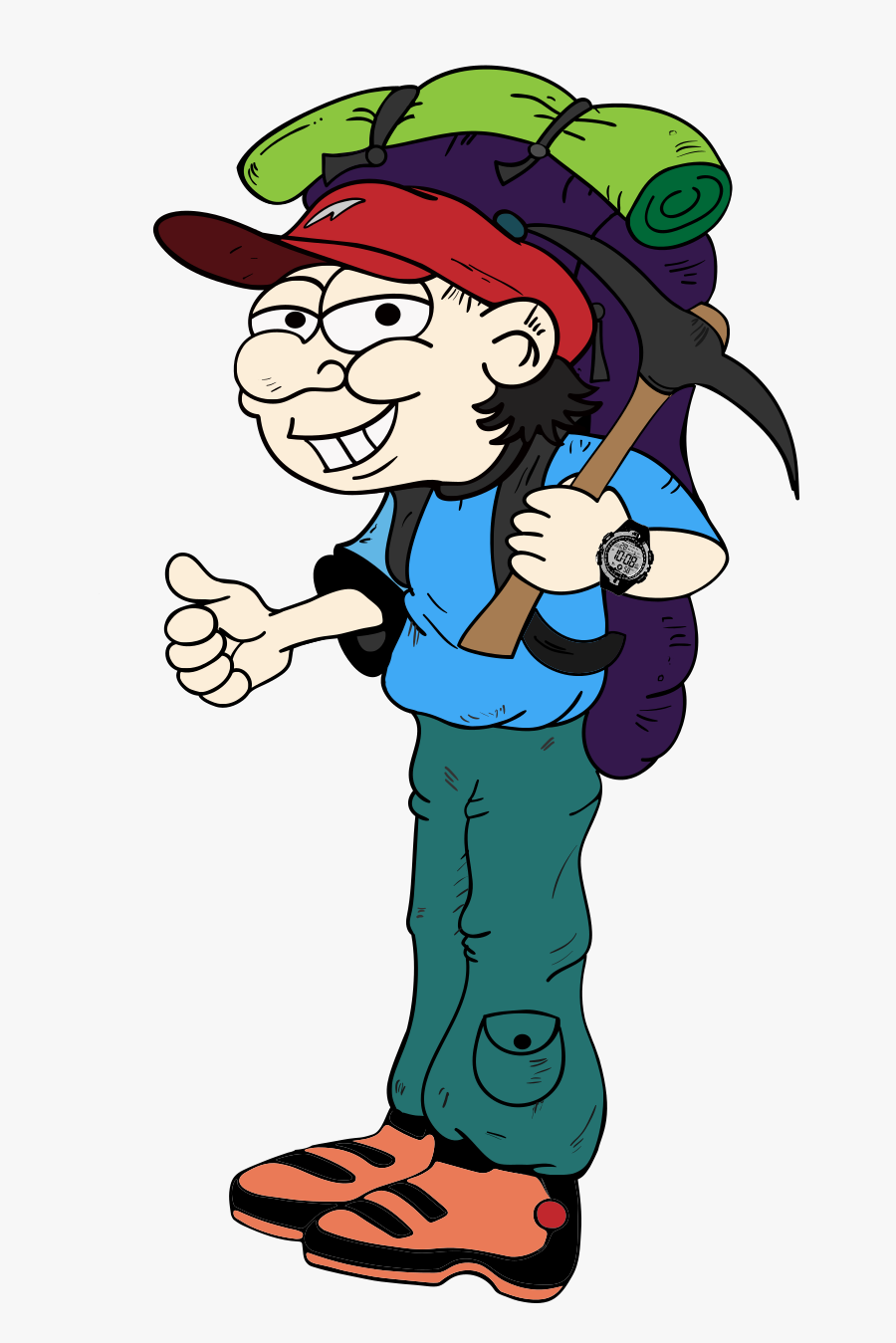 Hike Clipart Expedition - Cartoon, Transparent Clipart
