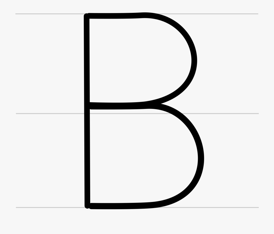 Animated Letter B - Line Art, Transparent Clipart