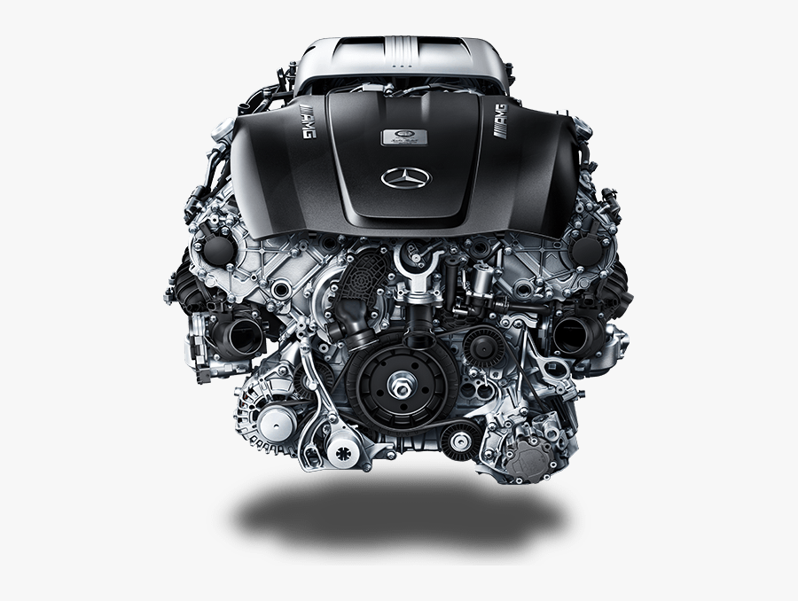 Car Engine Png File - Mercedes Amg Gtr Motor, Transparent Clipart