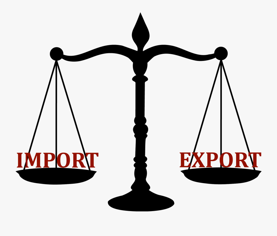 Legal Scales Export Import - Balance Of Trade Png, Transparent Clipart