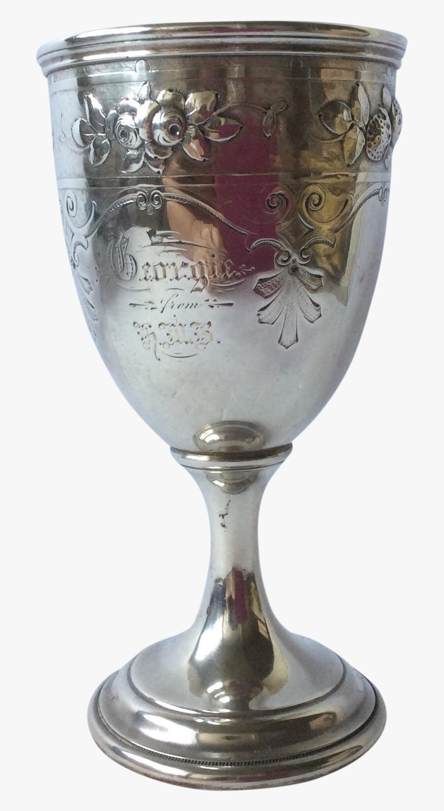 Transparent Silver Trophy Png - Wine Glass, Transparent Clipart
