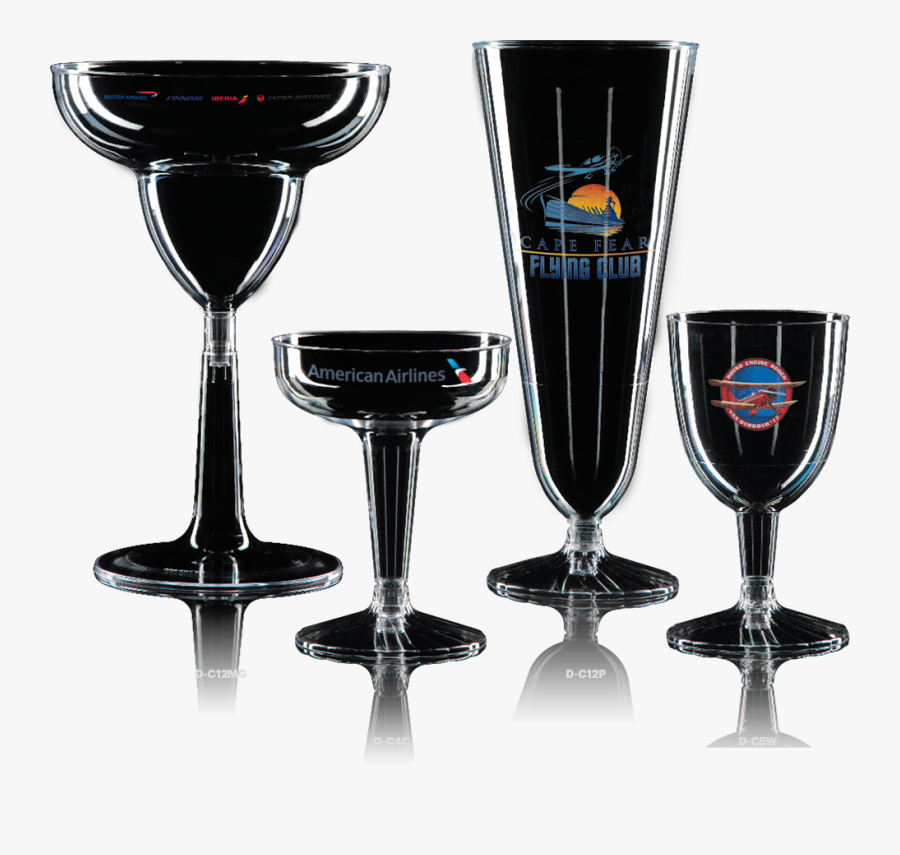 Clear Plastic Specialty Cups - Champagne Stemware, Transparent Clipart