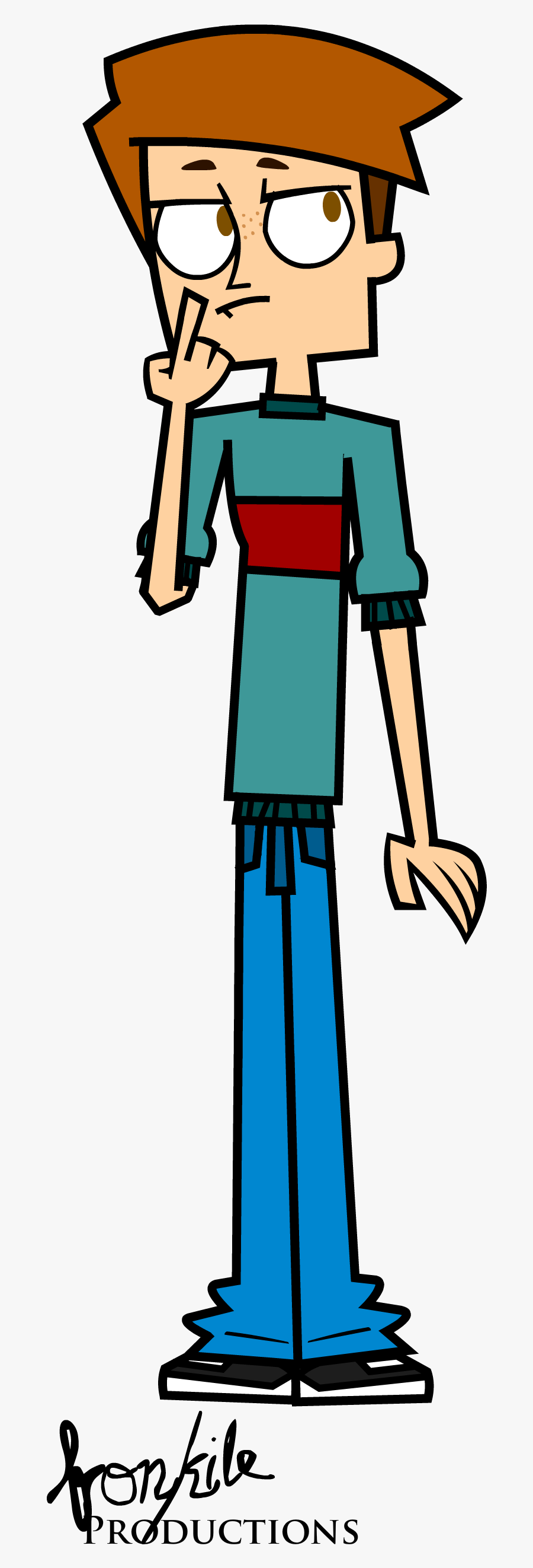 Brandon "thinking - Total Drama Gone Wild Characters, Transparent Clipart