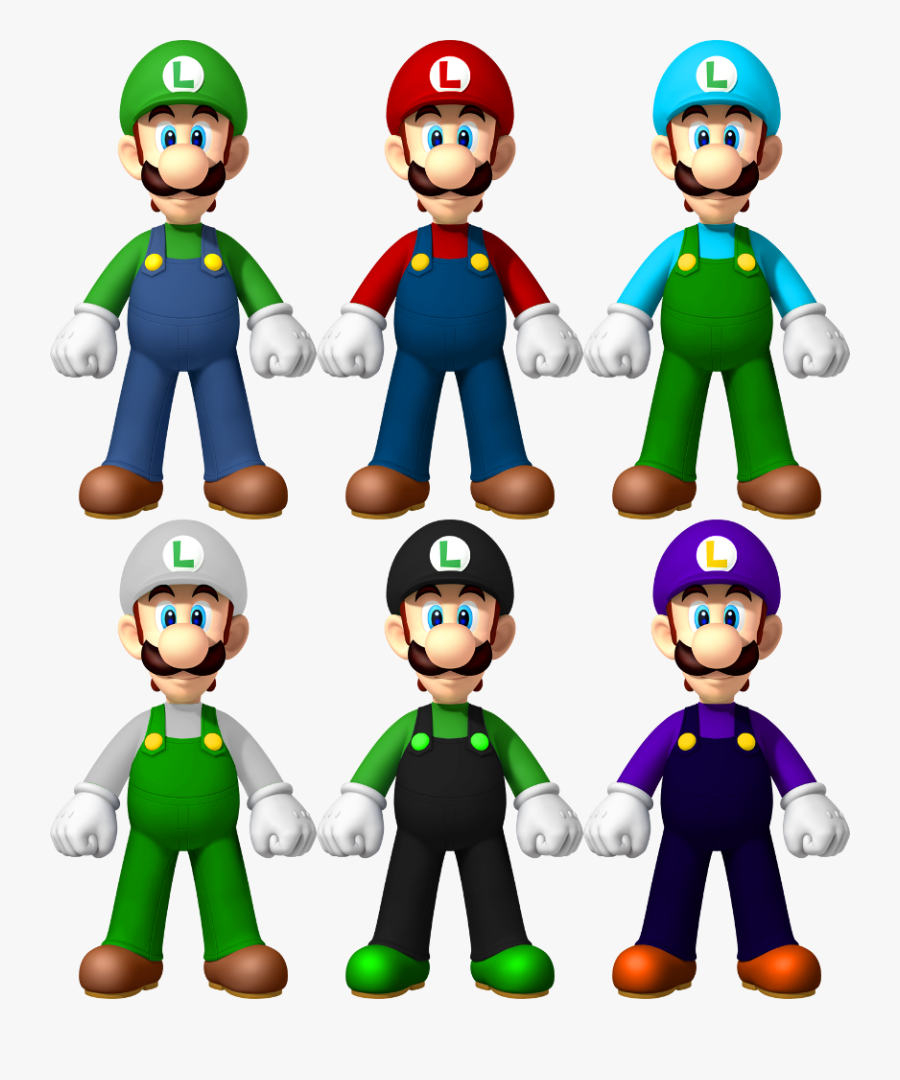 Total Termination / Palette Swaps - Mario And Luigi Faces, Transparent Clipart