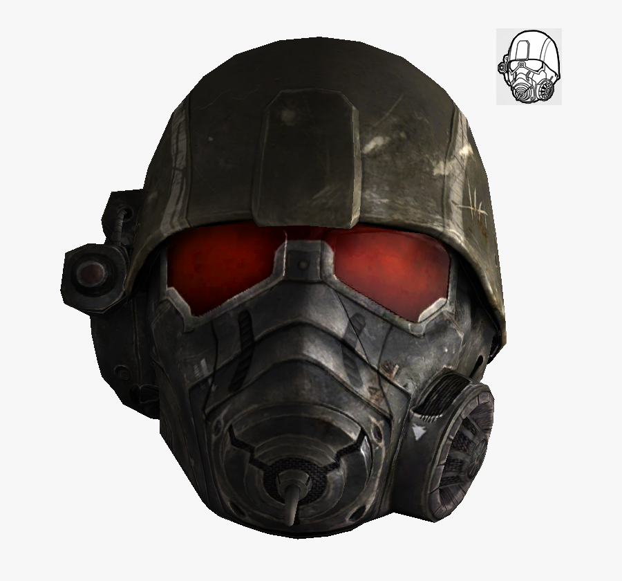 Transparent Gas Masks Clipart - Fallout Nv Riot Gear Helmet, Transparent Clipart