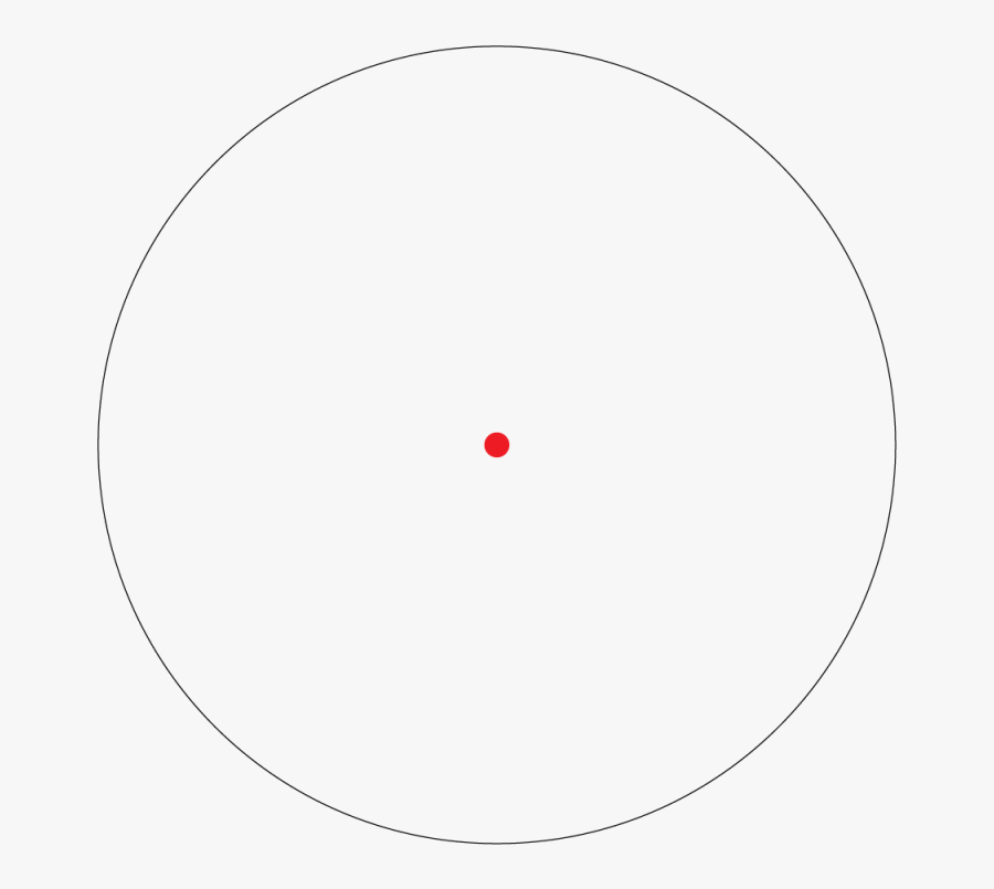 Red Dot Sight Png - Circle With 36 Points, Transparent Clipart