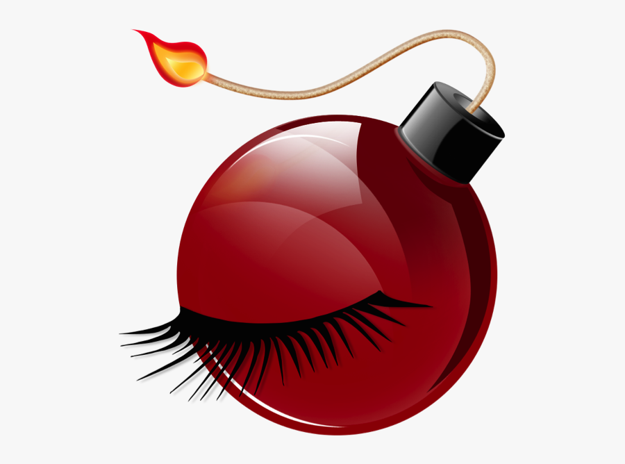 Eyelashes Clipart Esthetician - Cartoon Bomb, Transparent Clipart