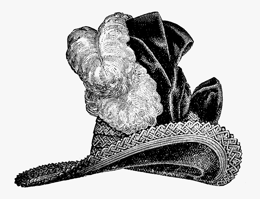 Шляпа поэта. Шляпы Циммерман 19 века. Шляпка иллюстрация. Шляпа черно белая. Шляпа с перьями женская.