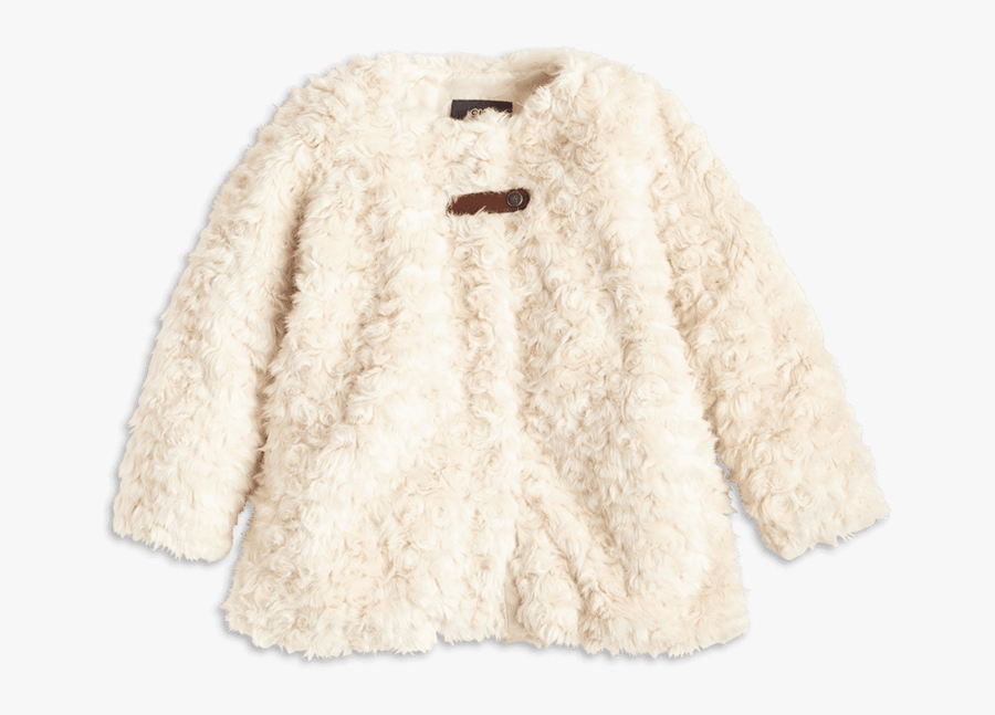 Fur Coat White - Fuskpäls Baby, Transparent Clipart