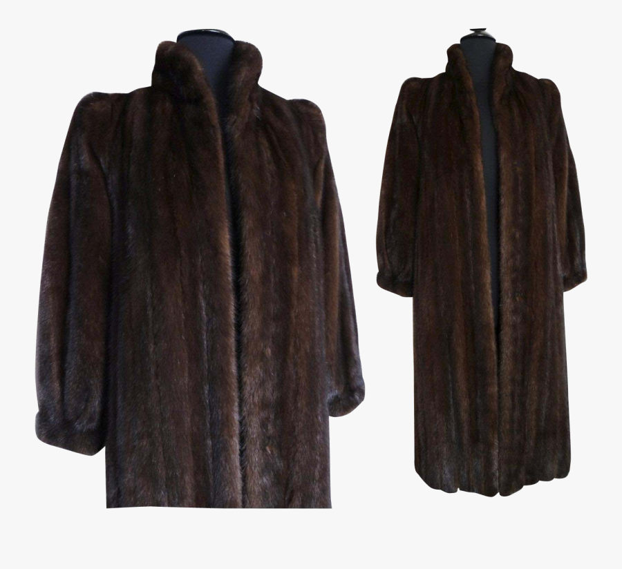 Vintage Fur Coat Png, Transparent Clipart