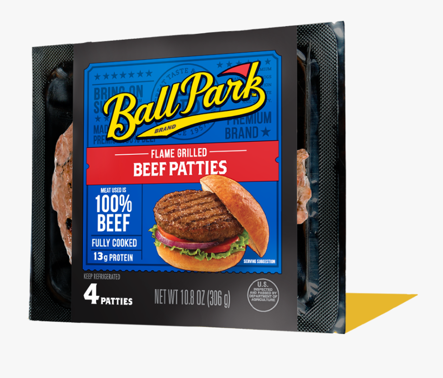 Fully Cooked Refrigerated Burger - Ball Park Franks, Transparent Clipart