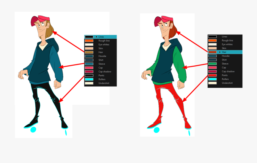 When You Modify The Colour Of An Existing Swatch, It - Swatches For Animation, Transparent Clipart