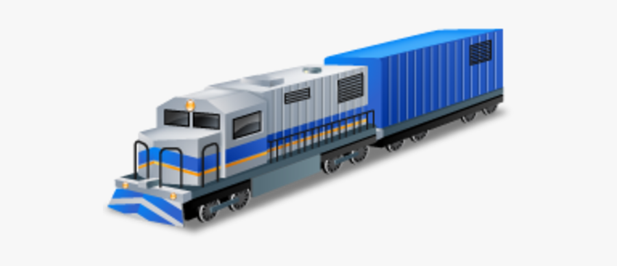 Diesellocomotive Boxcar Free Images - Clip Art Rail Freight, Transparent Clipart