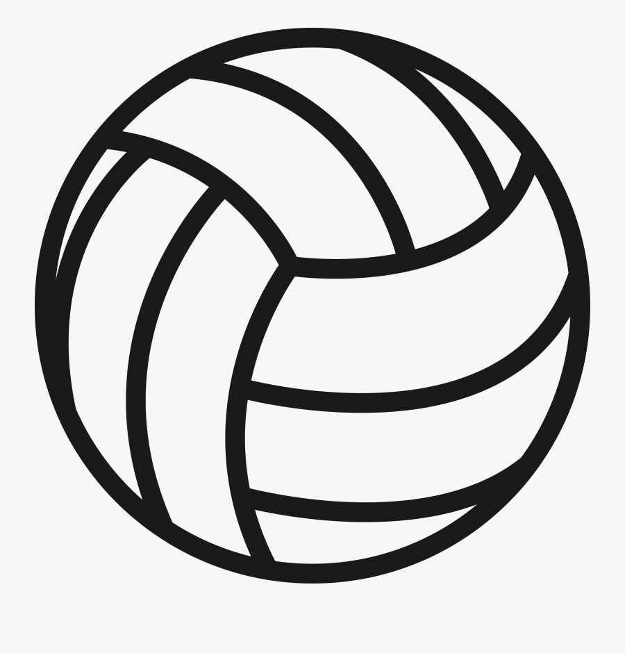 Volleyball Clip Line Art - Clip Art Volleyball, Transparent Clipart