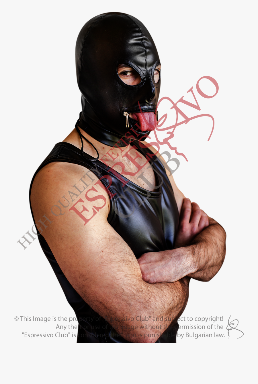 Bondage Hood With Eyes Holes And Mouth Zip, Transparent Clipart