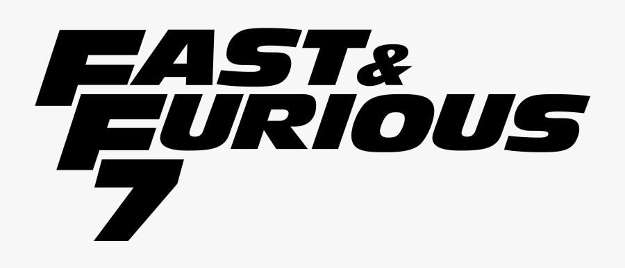 Clip Art File Logo Png Wikimedia - Fast And Furious 7, Transparent Clipart