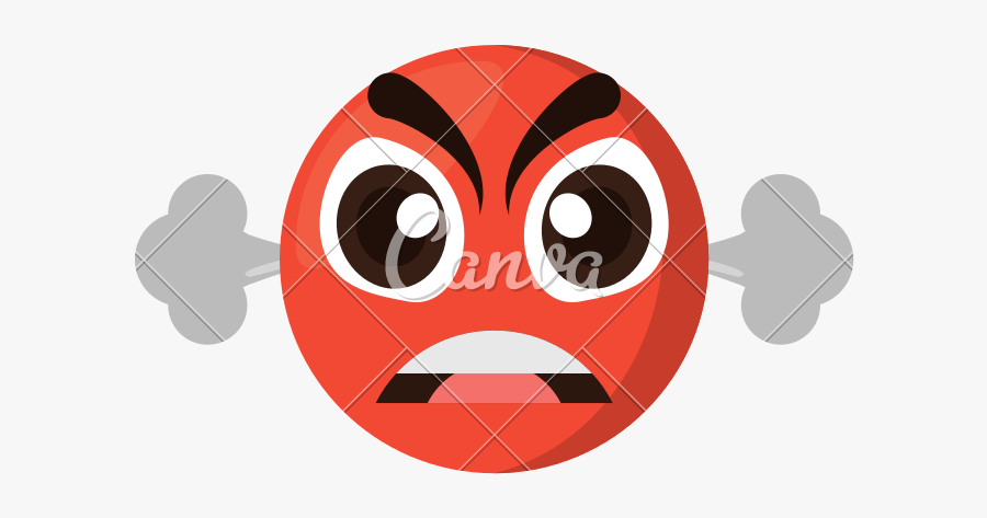 Clip Art Expression Image Icons By - Emoji Furiosa, Transparent Clipart