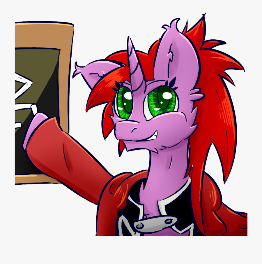 Excarnis, Chalkboard, Fma, Oc, Oc Only, Pony, Safe, - Cartoon, Transparent Clipart