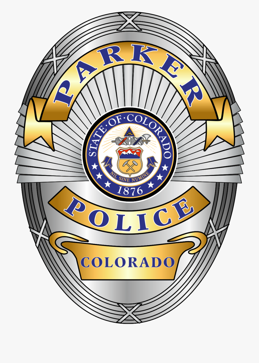 Transparent Detective Badge Png - Parker Police Department Badge, Transparent Clipart