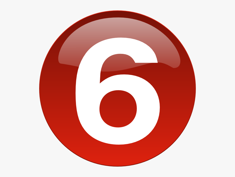 Jpg Black And White Download Dot Clipart Bullet - Bullet 6 Red 6 Clip Art, Transparent Clipart