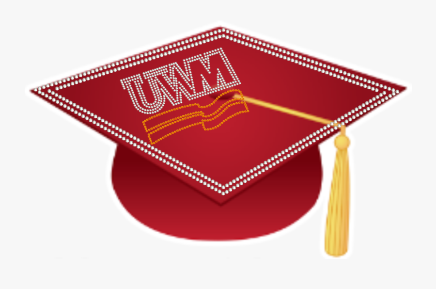 College Logo Rhinestone Cap Umw Styles True - Graduation, Transparent Clipart