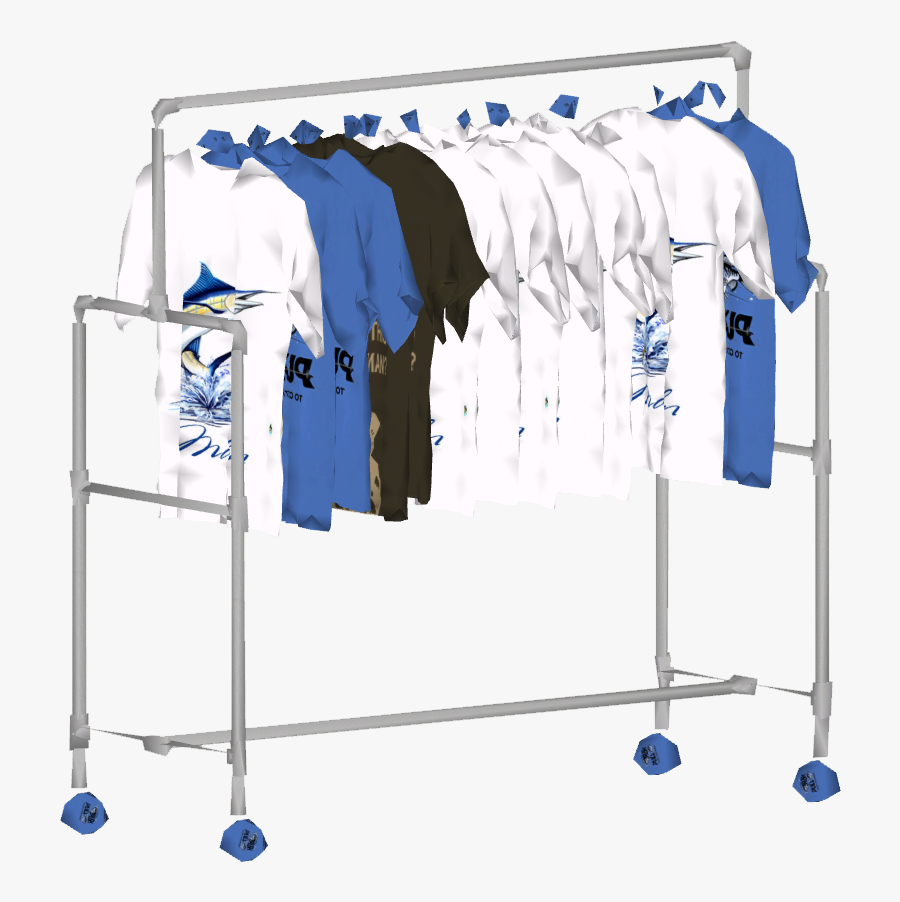 Hanging T-shirt Rack, Transparent Clipart