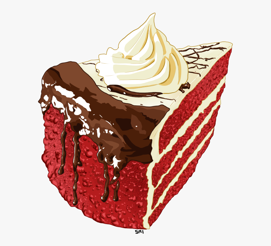 Red Velvet Cake Png, Transparent Clipart