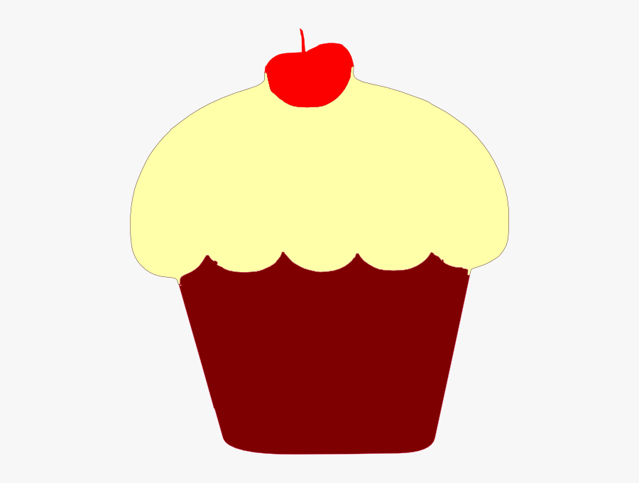 Red Velvet Cupcake Clipart, Transparent Clipart