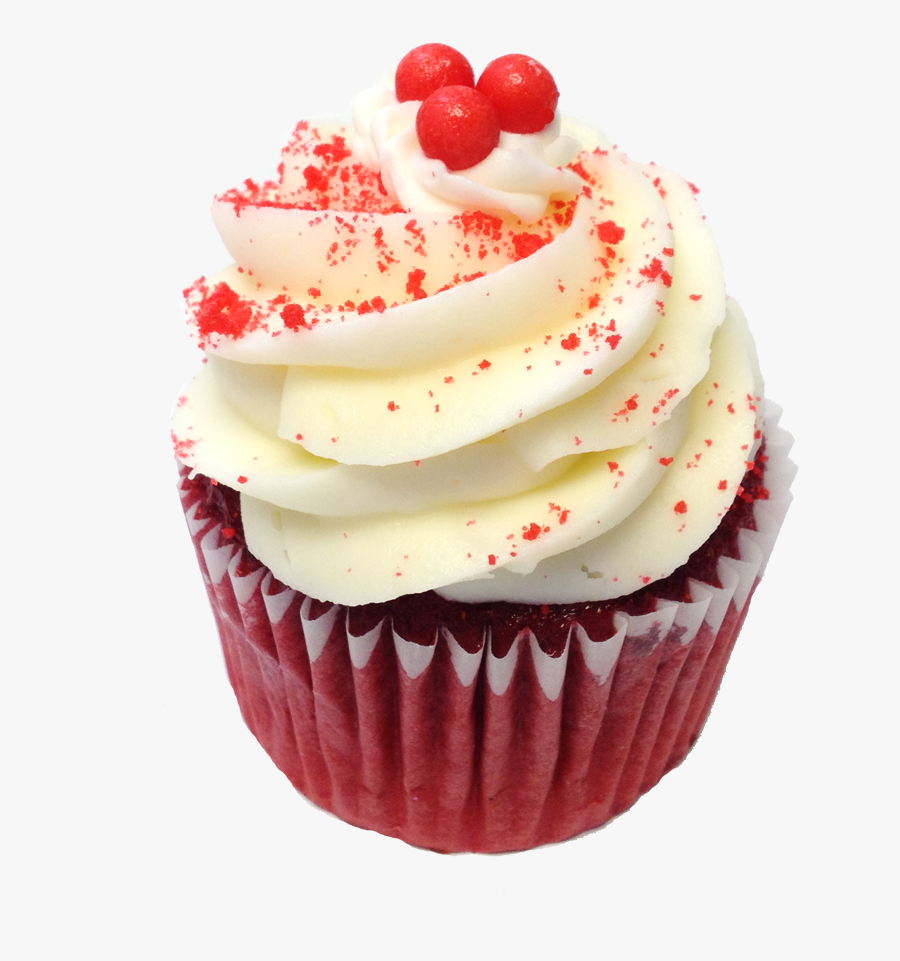 Cupcake Red Velvet Cake Frosting & Icing Cheesecake - Cupcake Red Velvet Png, Transparent Clipart