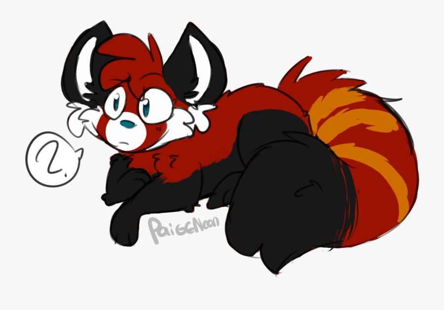 Do I Taste Like Red Velvet Cake - Anthro Red Panda Oc, Transparent Clipart