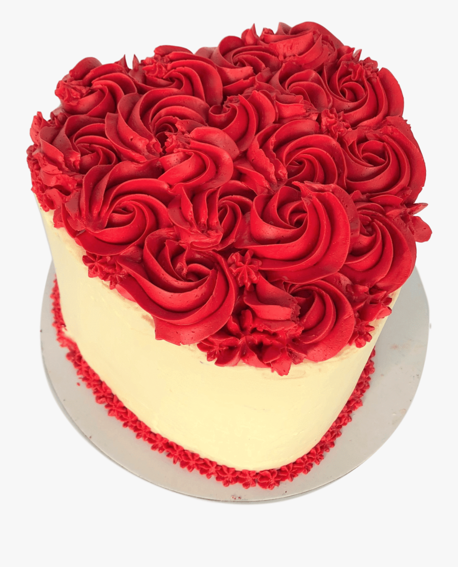 Red Velvet Heart Cake - Birthday Cake, Transparent Clipart