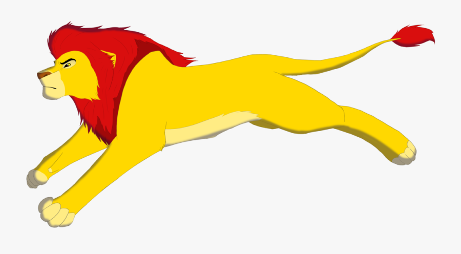 Lion Mufasa Simba Drawing - Clipart Png Running Lion, Transparent Clipart