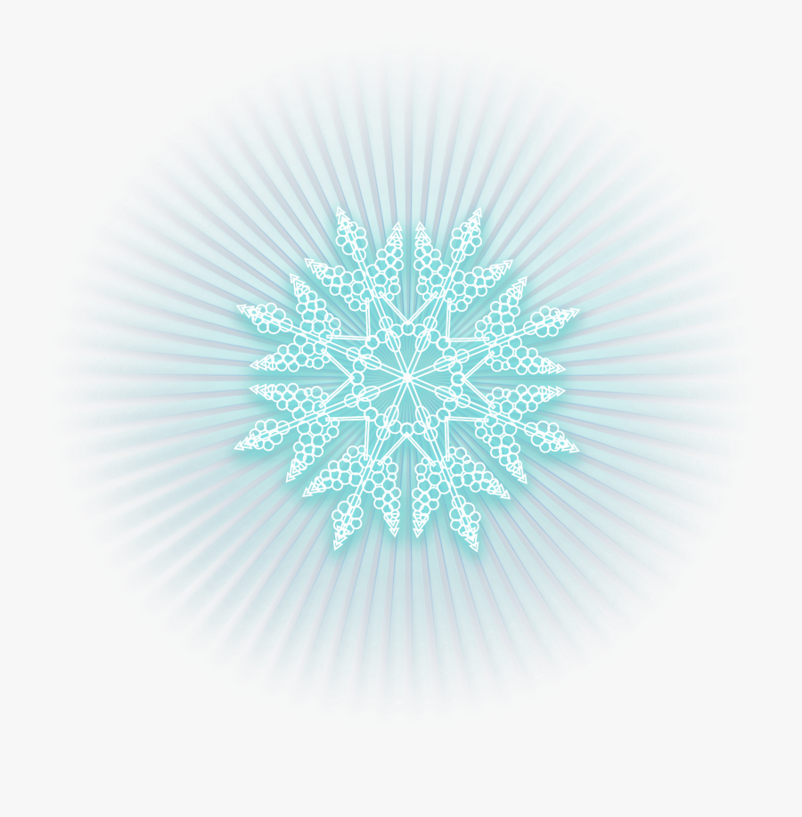 Snowflake Blue Ice - Black And Silver Backgrounds, Transparent Clipart
