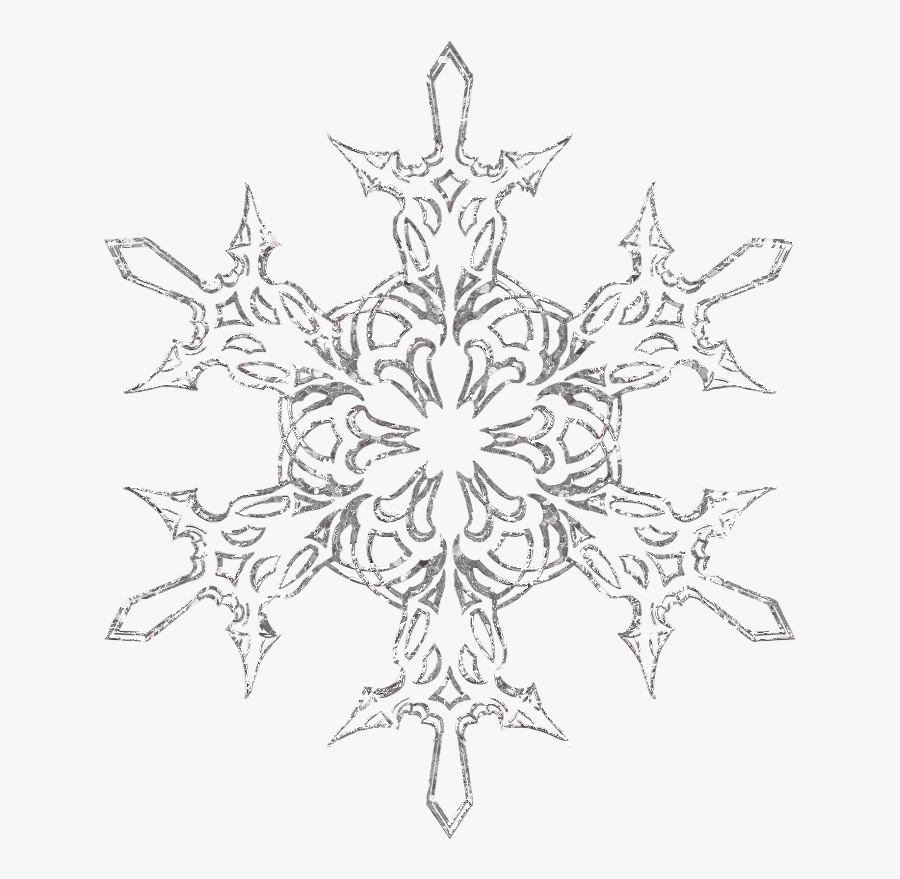 Silver Snowflake Png Download - Transparent Background Silver Snowflake Png, Transparent Clipart